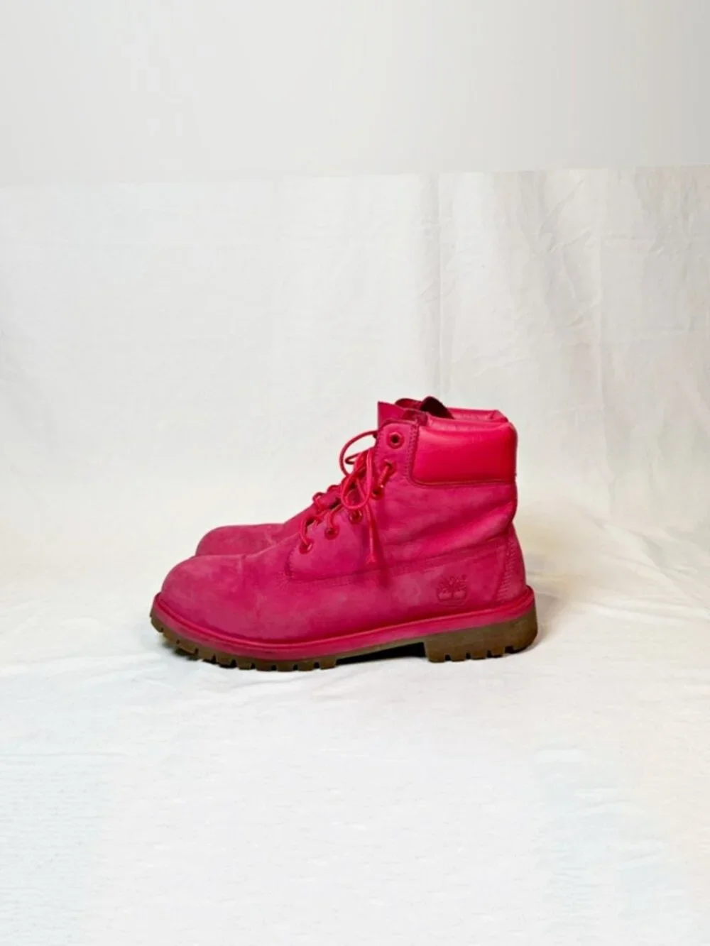 Timberland Pink Nubuck Premium Primaloft 6-Inch Waterproof Boots~7~